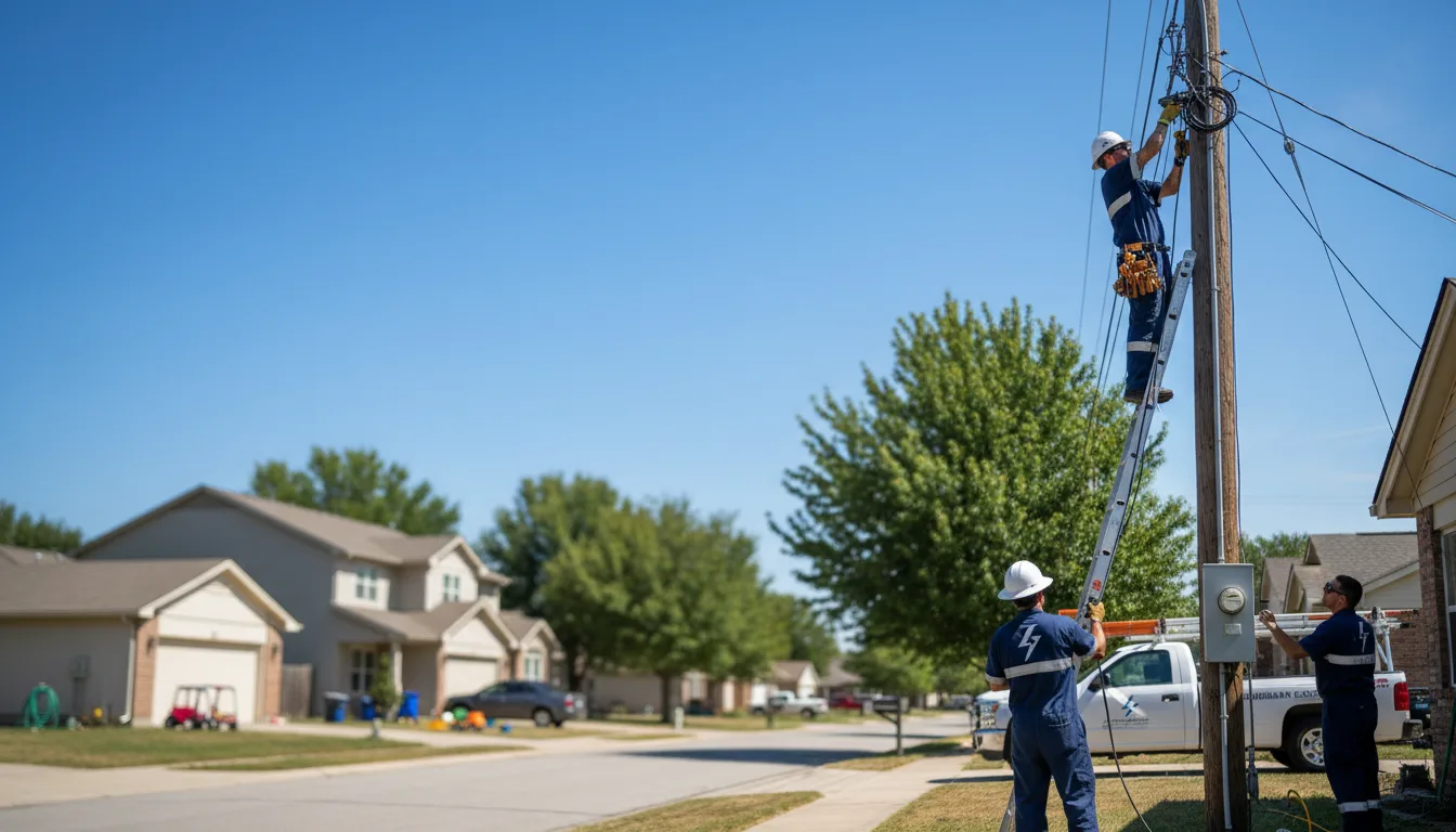Residential electrician providing installation services in Buckeye Lake, OH